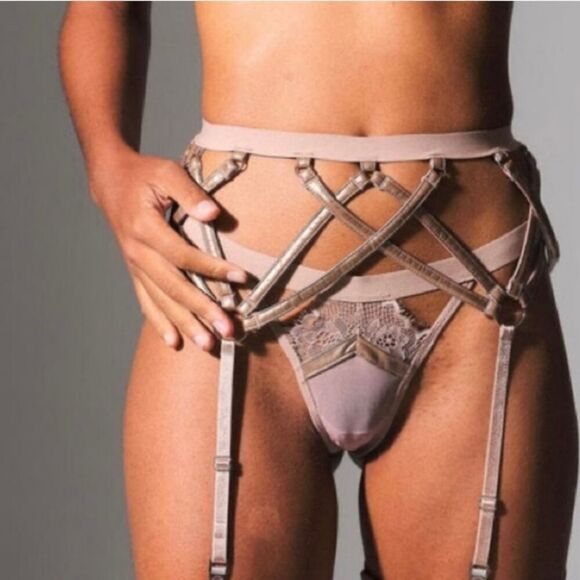 NWT Thistle and Spire Bronze Garter Belt XS - Picture 1 of 7